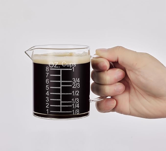 Ackers Etched Graduated Glass Measuring Cup by AckersBORO33