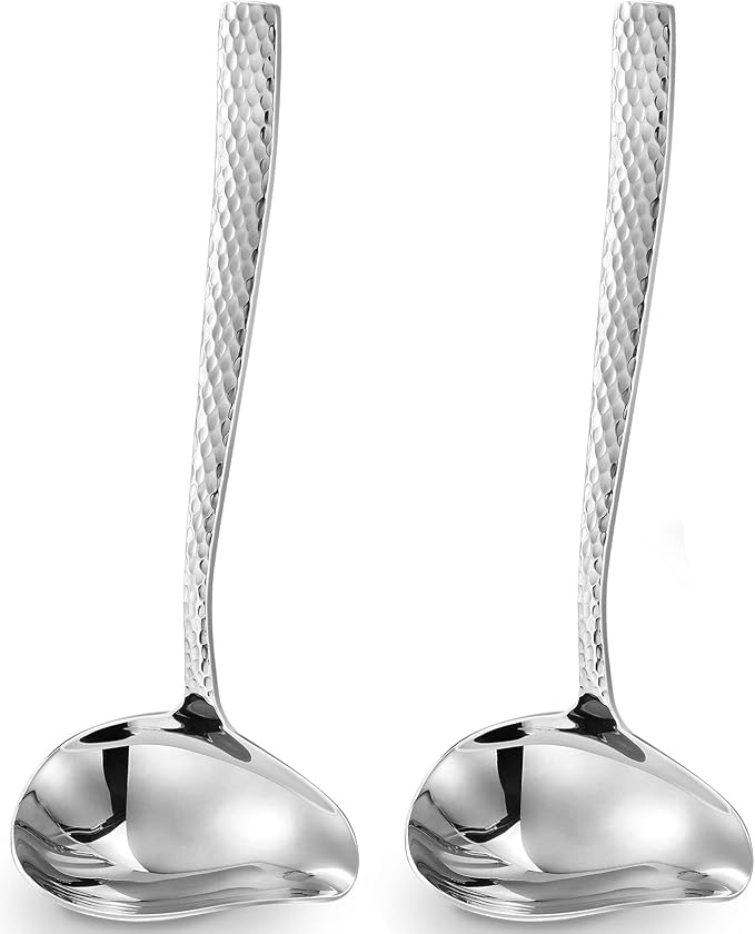 KEAWELL Louis Hammered 18/10 Stainless Steel Sauce Ladle by KEAWELL