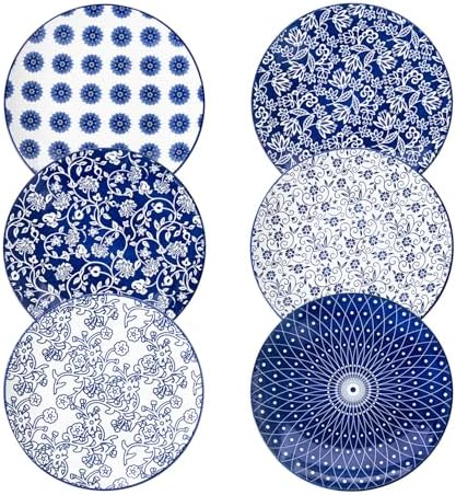 10.5 Inch Ceramic Dinner Plates Set of 6