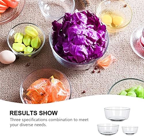 Bowl Set Small Bowls Cereal Bowl Ceramic Bowl ZHANGDONG3Pcs Glass