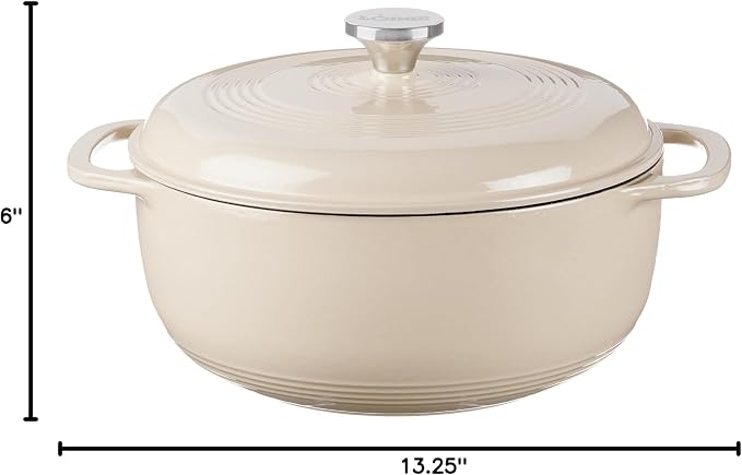 Lodge Essential Enamel Cast Iron Dutch Oven - Image 9