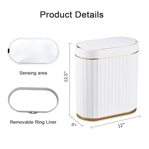 ELPHECO Bathroom Trash Can - Image 8