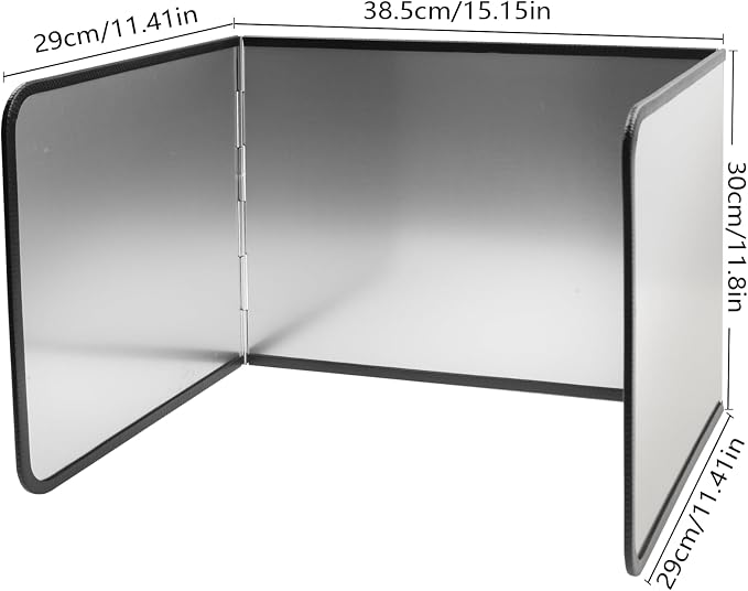 Splatter Guard for Frying Non-Stick 3 Sided Foldable Grease Splatter Screen - Image 2