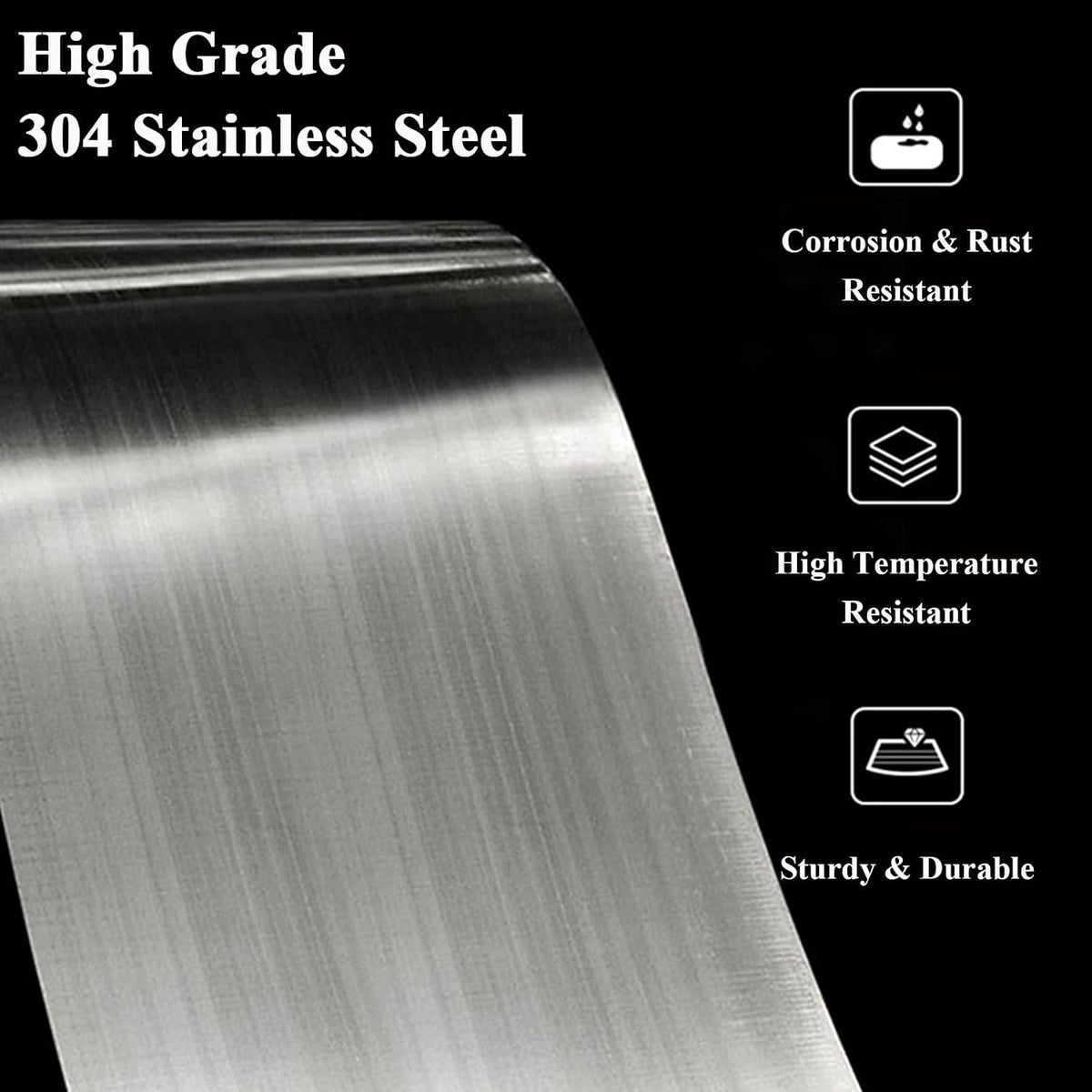 Splatter Guard for Stove 2 Pack 2-Sided Foldable Stainless Steel Oil