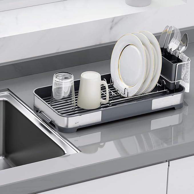 Glad Stainless Steel Dish Drying Rack by GladTrashFoodStorage