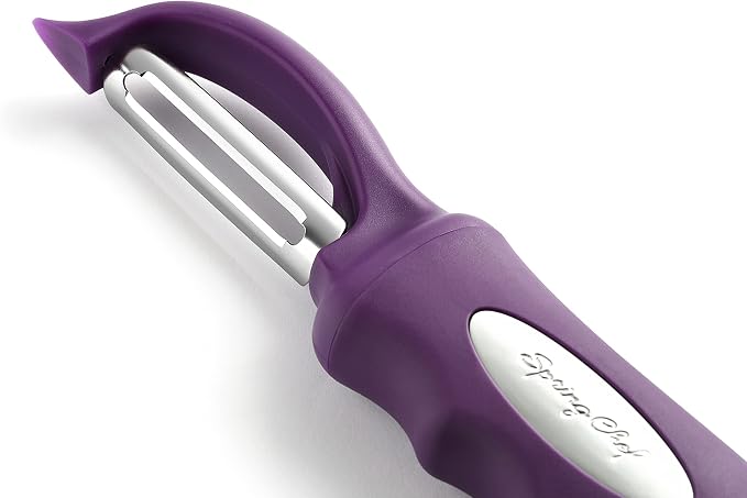Spring Chef Professional Purple Swivel Potato Peelers - Image 8