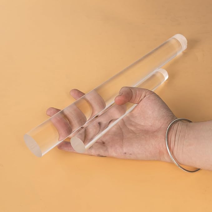 Polymer Clay Roller Tools, 11.8" Acrylic Clay Roller Clear Rolling Pin - Image 6