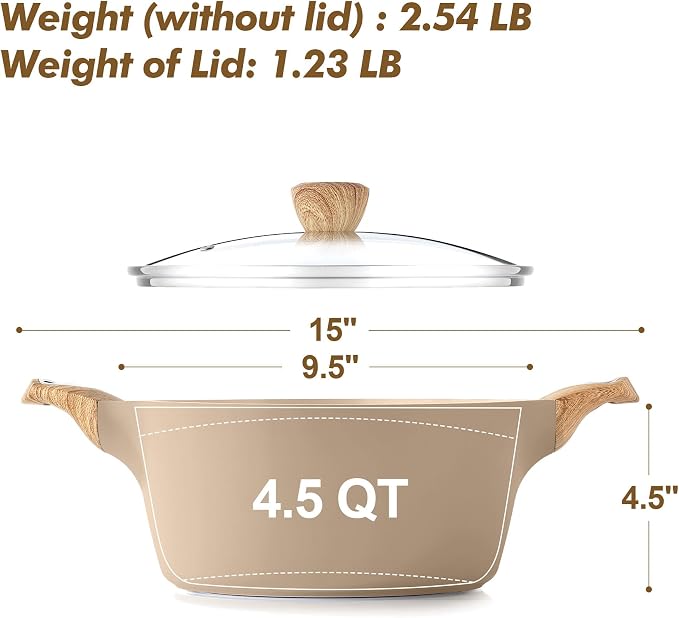 SENSARTE Ceramic Nonstick Stock Pot - Image 6