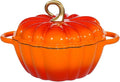 Pumpkin Enameled Cast Iron Dutch Oven by COOKWINCastIron