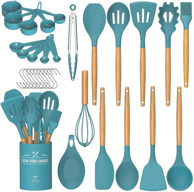 Umite Chef Kitchen Cooking Utensils Set, Silicone Kitchen Gadgets Utensil Set by UmiteChef