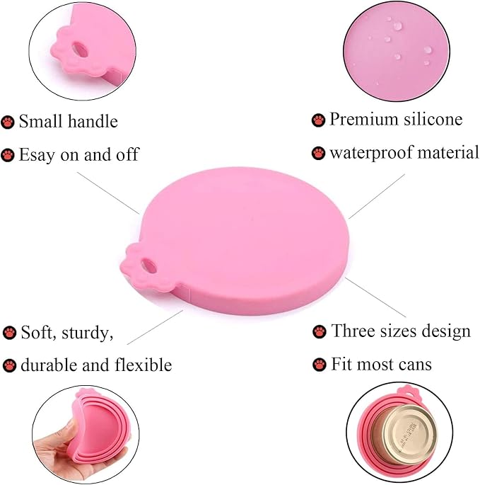 Can Lids | 4 Pack | Universal BPA Free Silicone Pet Food Can Covers | Fit Most - Image 3