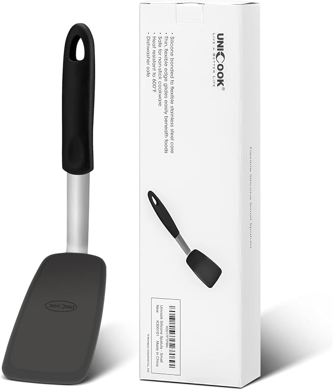 Unicook Flexible Silicone Spatula, 600F Heat Resistant, Crepes and More by UNICOOK