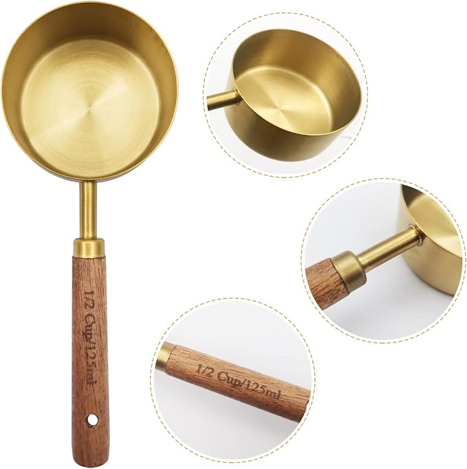 Gold Measuring Cups and Spoons Set - Image 3
