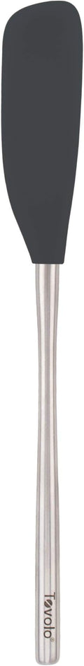 Tovolo Jar Spatula Silicone Long Stainless Steel Handle Scraper Spatula by Tovolo