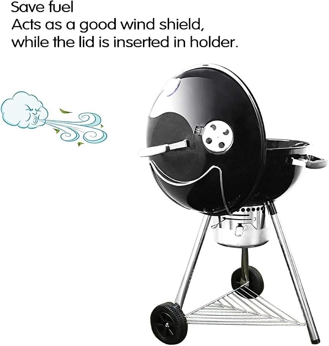 GRISUN Grill Lid Holder for Weber Charcoal Kettle Grill 22.5 Inch, 18.5 Inch - Image 4