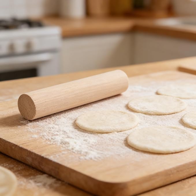 Wooden Rolling Pin Set, 6 x 1.2 Inch Mini Dough Rollers - Image 7