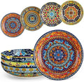 vancasso Pasta Bowls Set of 4, 42oz Ceramic Salad Serving Bowls