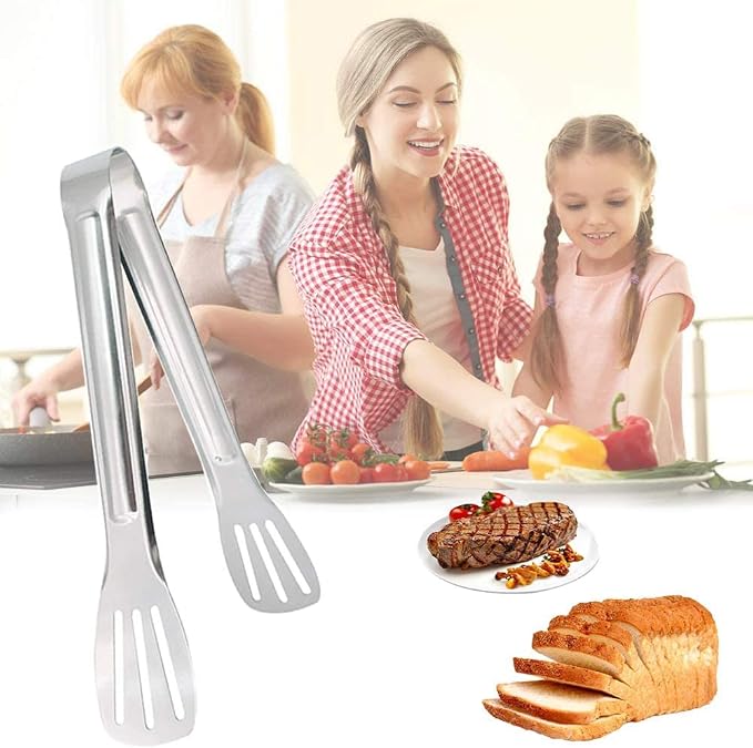 Serving Tongs Kitchen Tongs, Buffet Tongs, Stainless Steel Food Tong Serving - Image 7