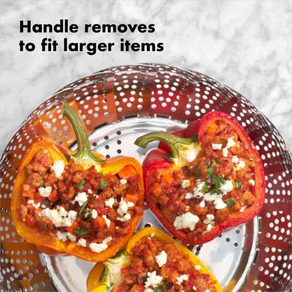 OXO Good Grips Steamer Basket - Stainless Steel, 8 Inch Diameter