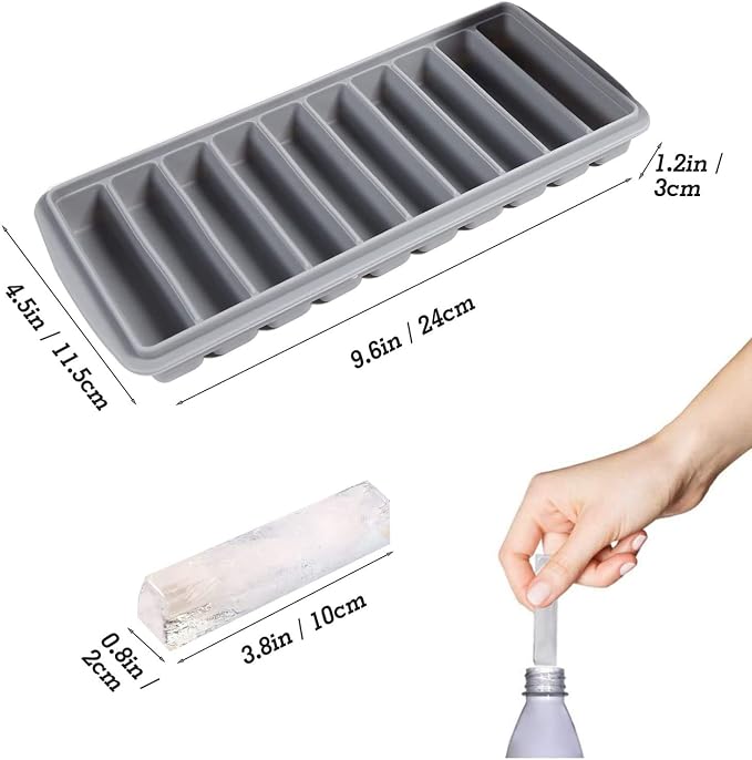 LessMo 2 PCS Ice Cube Tray, Long Ice Stick Tray Silicone - Image 3