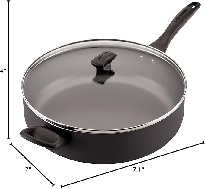 Farberware Dishwasher Safe Nonstick Jumbo Cooker/Saute Pan - Image 8