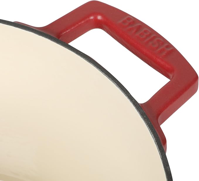 Babish 6-Quart Round Enameled Cast Iron Dutch Oven - Image 4