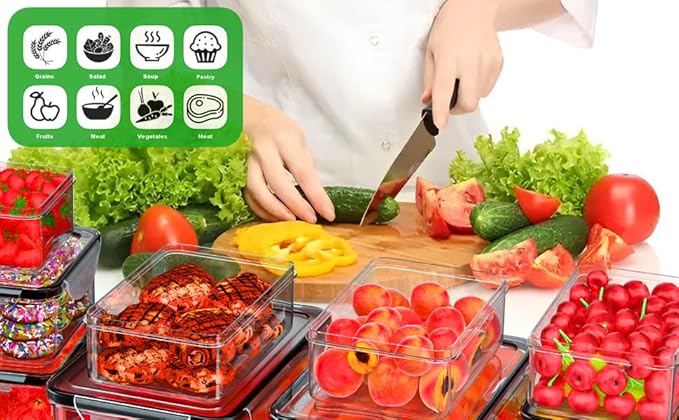 62 Pcs Large Food Storage Containers - Image 7