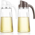 Marbrasse Oil Dispenser for Kitchen, 20 OZ /600ml Leakproof Glass Oil Bottle by Marbrasse