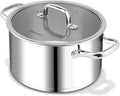 Rorence Stainless Steel Stock Pot, Tri-Ply Base Large Pot Induction Cooking Pot by Rorence