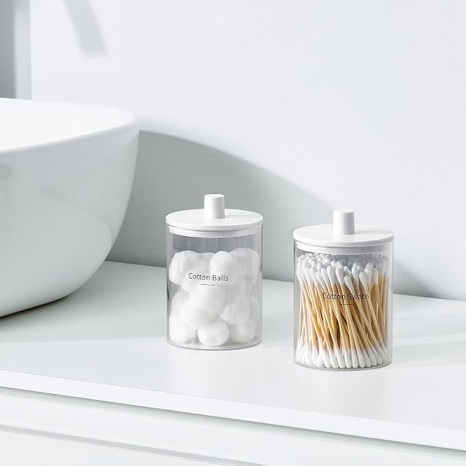 TIPGO Glass Qtip Holder Dispenser - Image 2