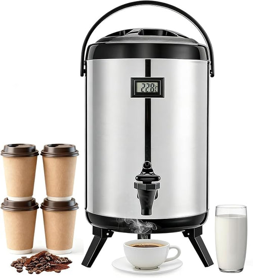 3.2 Gal/12L Non-Electric Insulated Beverage Dispenser, Stainless Steel Thermal by Unknown