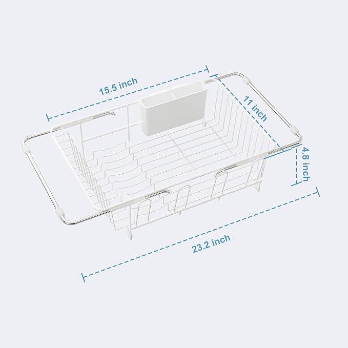 JASIWAY Dish Drying Rack in Sink, Small Dish Drainers - Image 7
