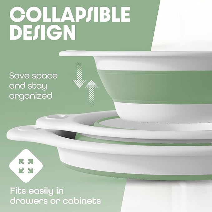 Gevoli Collapsible Colanders Food Strainers - Image 5