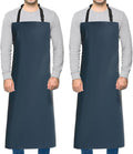 Homsolver 2 Pack Waterproof Rubber Aprons, Heavy Duty Butcher by Homsolver