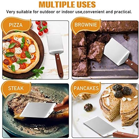 Newtay 2 Pieces Small Brownie Cookie Spatula Metal Stainless Steel Spatula - Image 3