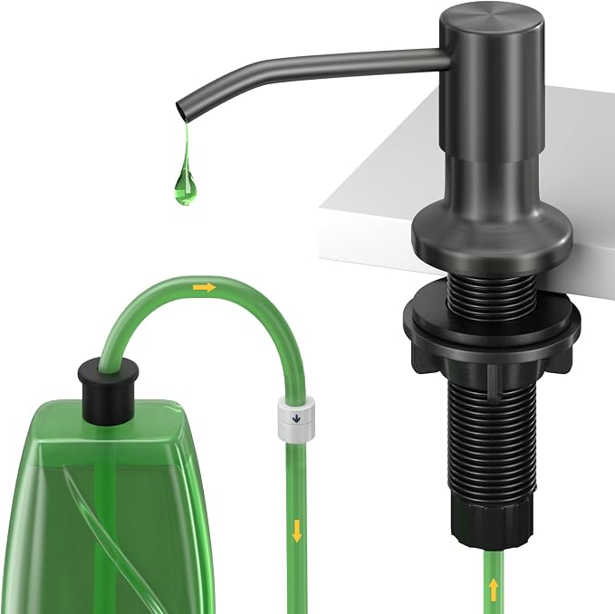 Kitchen Sink Soap Dispenser, Built in SoapDispenser, Counter Lotion Dispenser by NVMTUUO