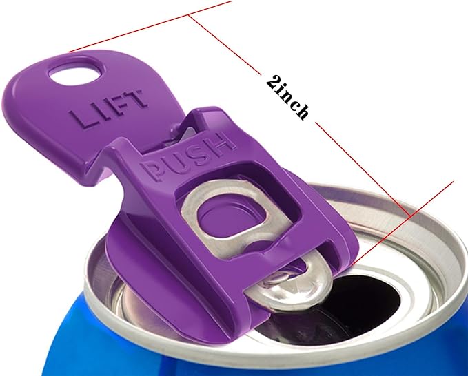 6PCS Colorful Can Tab Openers & Leak-Proof Drink Covers – One-Hand Soda Can - Image 5