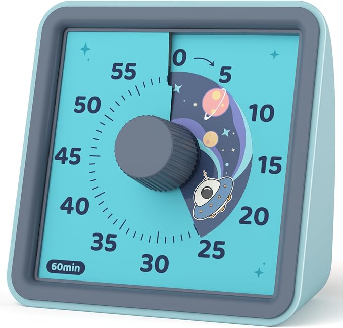 LIORQUE 60 Minute Visual Timer for Kids, Visual Countdown Timer for Classroom by LIORQUEProducts