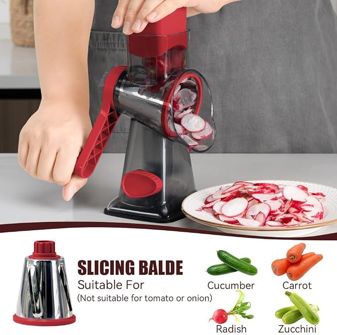 KEOUKE Rotary Cheese Grater Pro 6 in 1 - Image 5