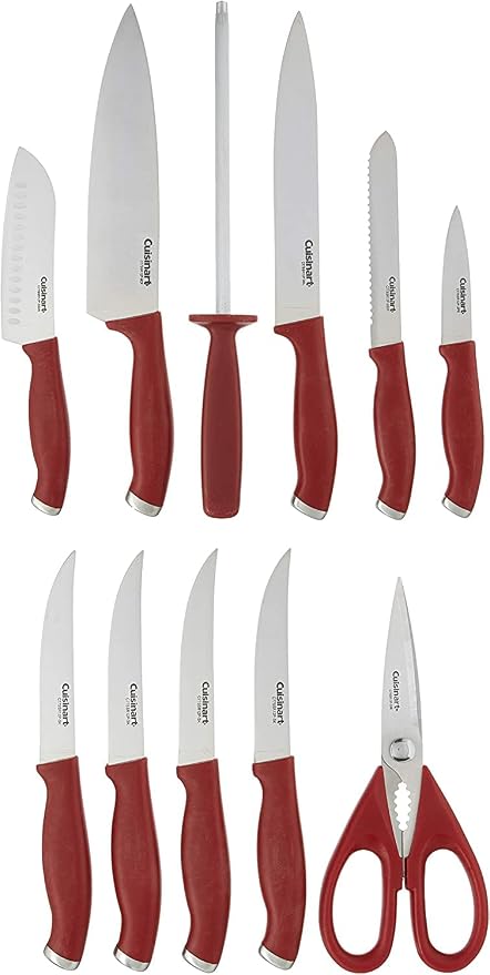 Cuisinart C77SSR-12P Color Pro Collection 12 Piece Knife Block Set - Image 3