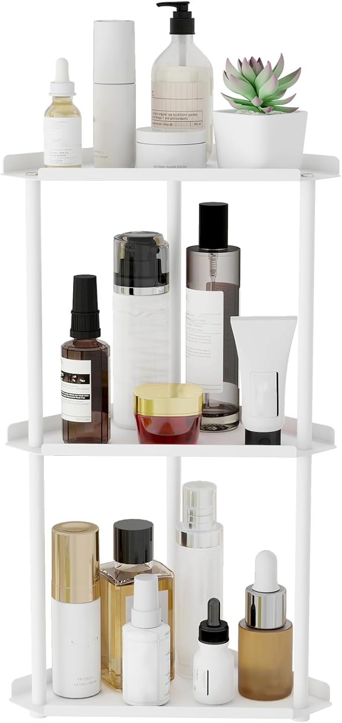 Jesginboo 3 Tier Bathroom Counter Organizer, Vanity Organizer Corner Shelf by Jesginboo