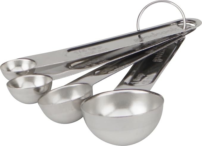 Good Cook Classic Set of 4 Stainless Steel Measuring Spoons - Image 3