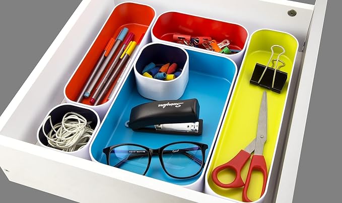 Three by Three Seattle 5 Piece Metal Organizer Tray Set - Image 4