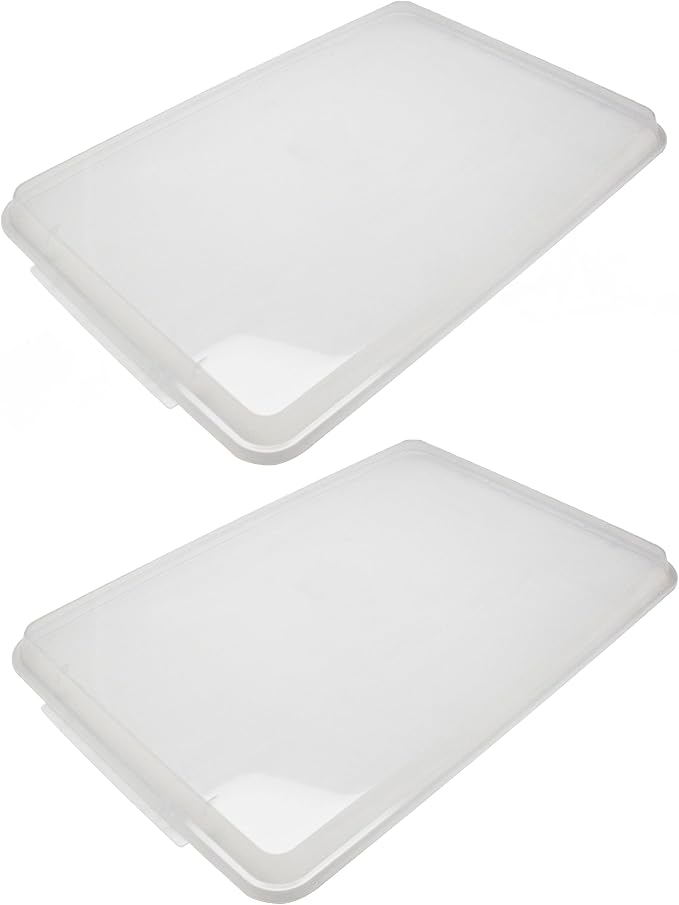 TrueCraftware- 1/4 Size Polypropylene Sheet Pan Cover Clear Color Set of 2- by Unknown
