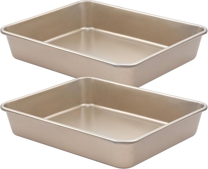12" x 10" Cookie Sheet Pan Set, 2 Pack Nonstick Baking Sheets, Commercial by Unknown