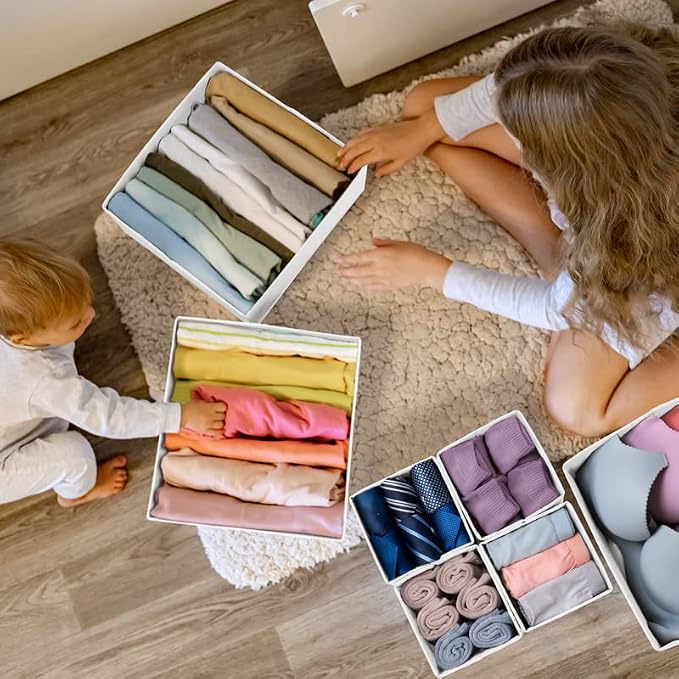 Criusia Drawer Organizer Clothes 12 Pack - Image 6