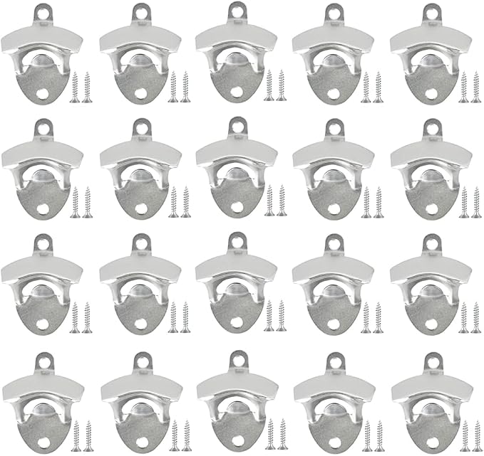 ANSLYQA 20 Pack Bottle Opener Wall Mounted, Vintage Beer Bottle Opener by ANSLYQA