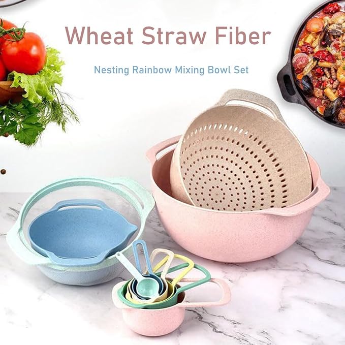Plastic Mixing Bowls Set 8/10 PCS - Image 7