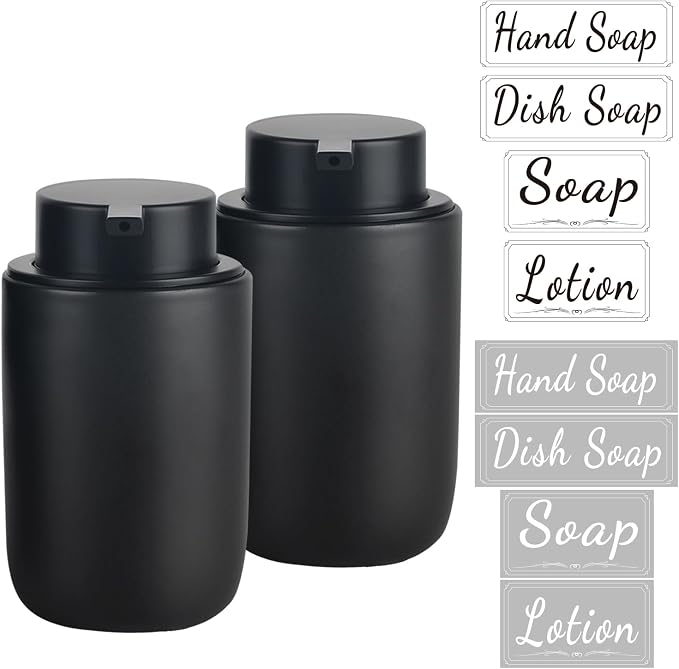 BosilunLife Black Soap Dispenser Set by BosilunLife