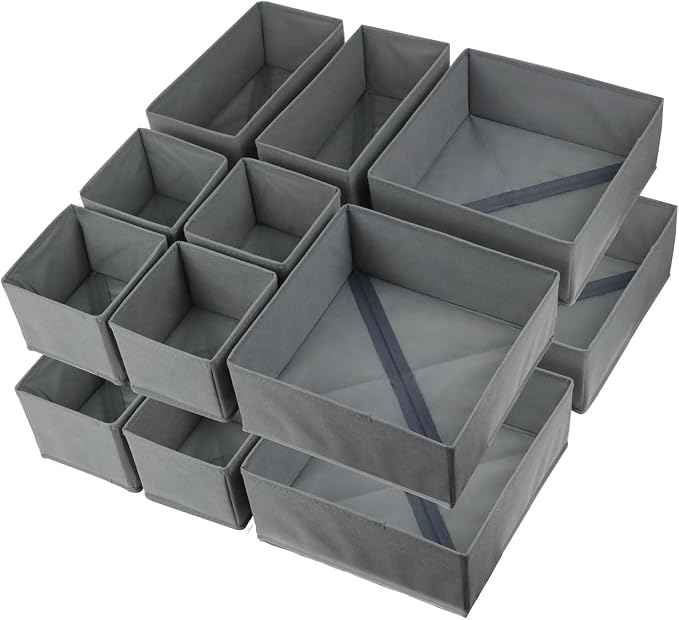 Fordonral 16 Pack Drawer Organizer Clothes, Foldable Fabric Dresser Organizer - Image 6